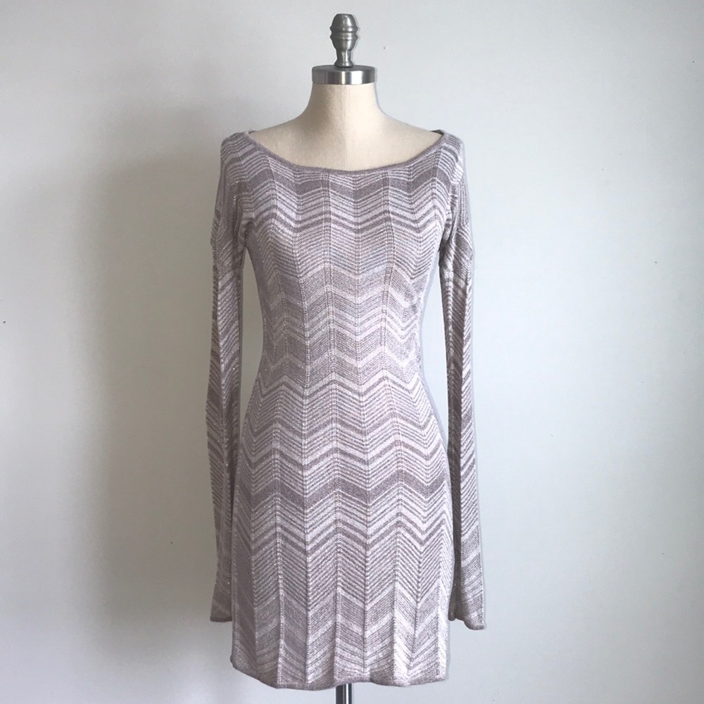 Express sparkly holiday knit bodycon knit dress